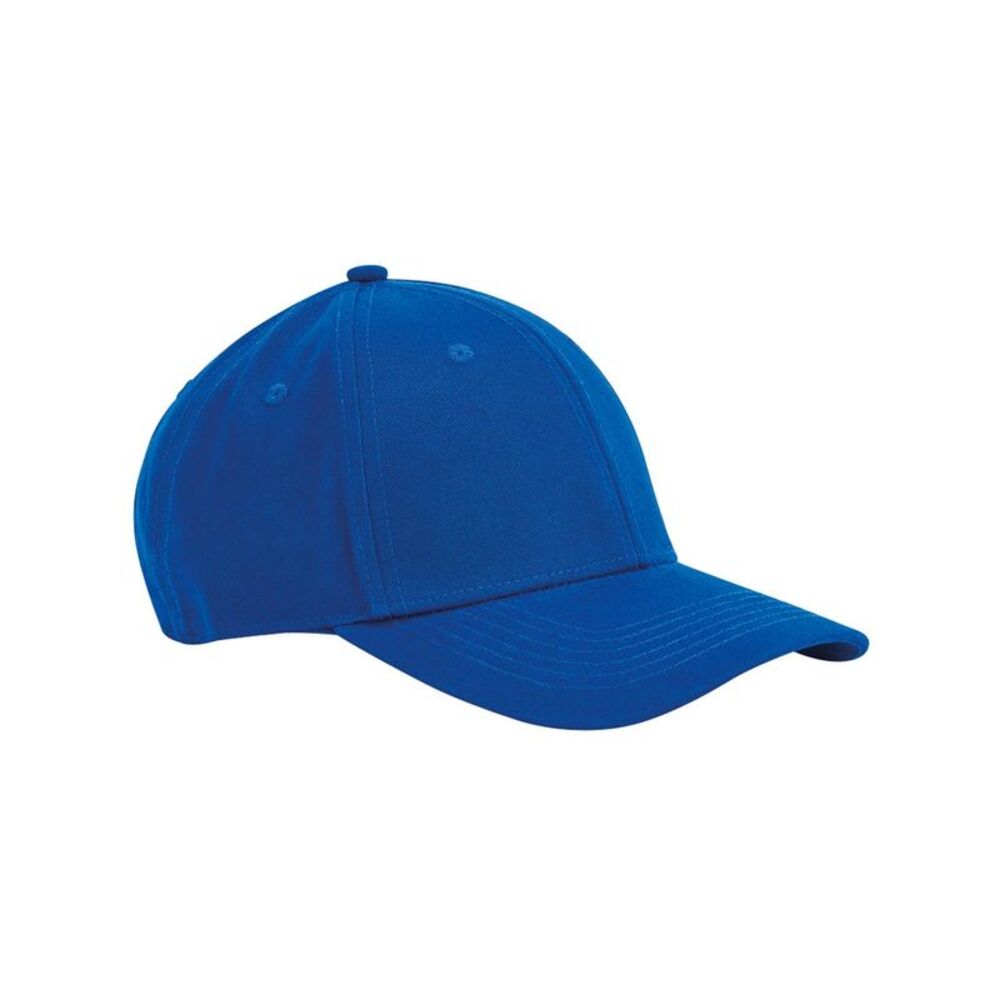 Beechfield Classic Natural Cotton 6 Panel Baseball Cap / Bright Royal Blue